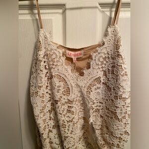 NEW Leyden Ivory Lace Bodysuit NWT - Sz M